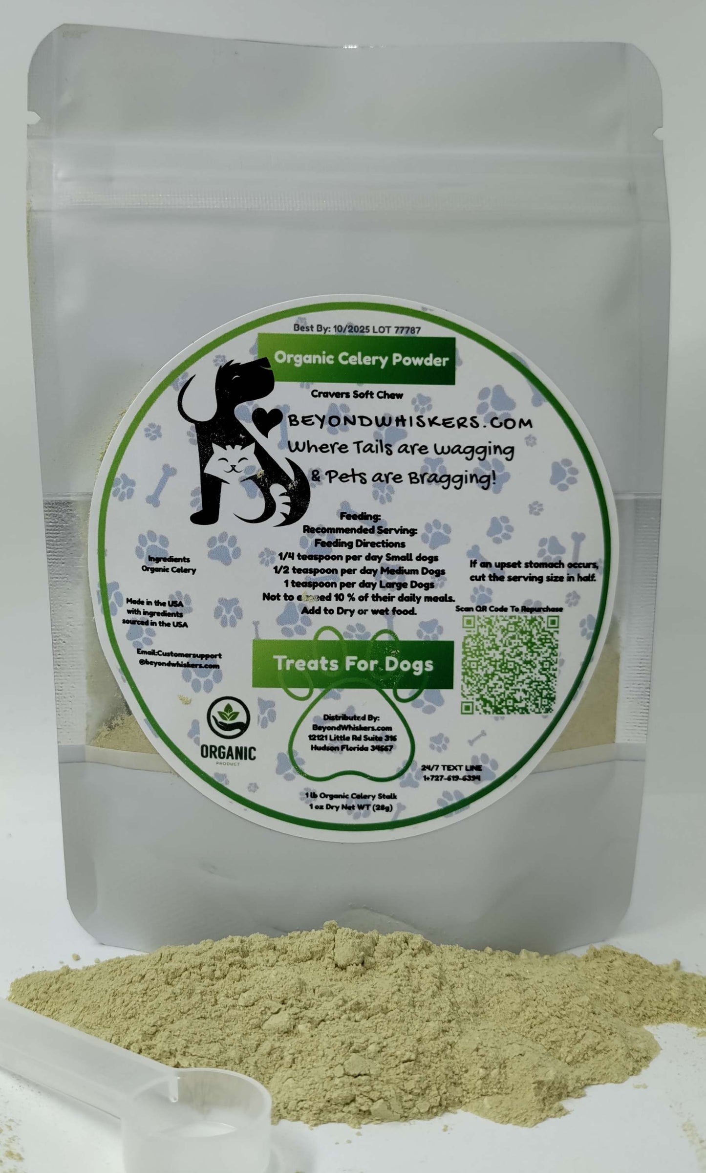 BeyondWhiskers Organic Celery Powder for Dogs or cats image 0