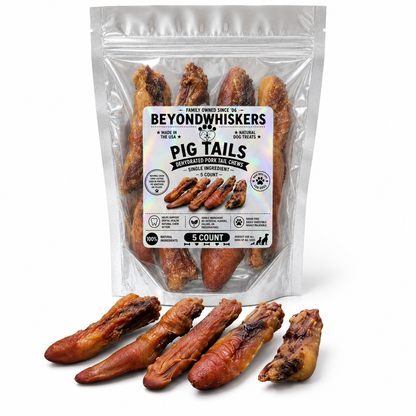 Dehydrated Pork Tails for Dogs