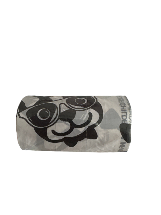 1 Pk of 20 bags-Dog with Glasses Poop Bags