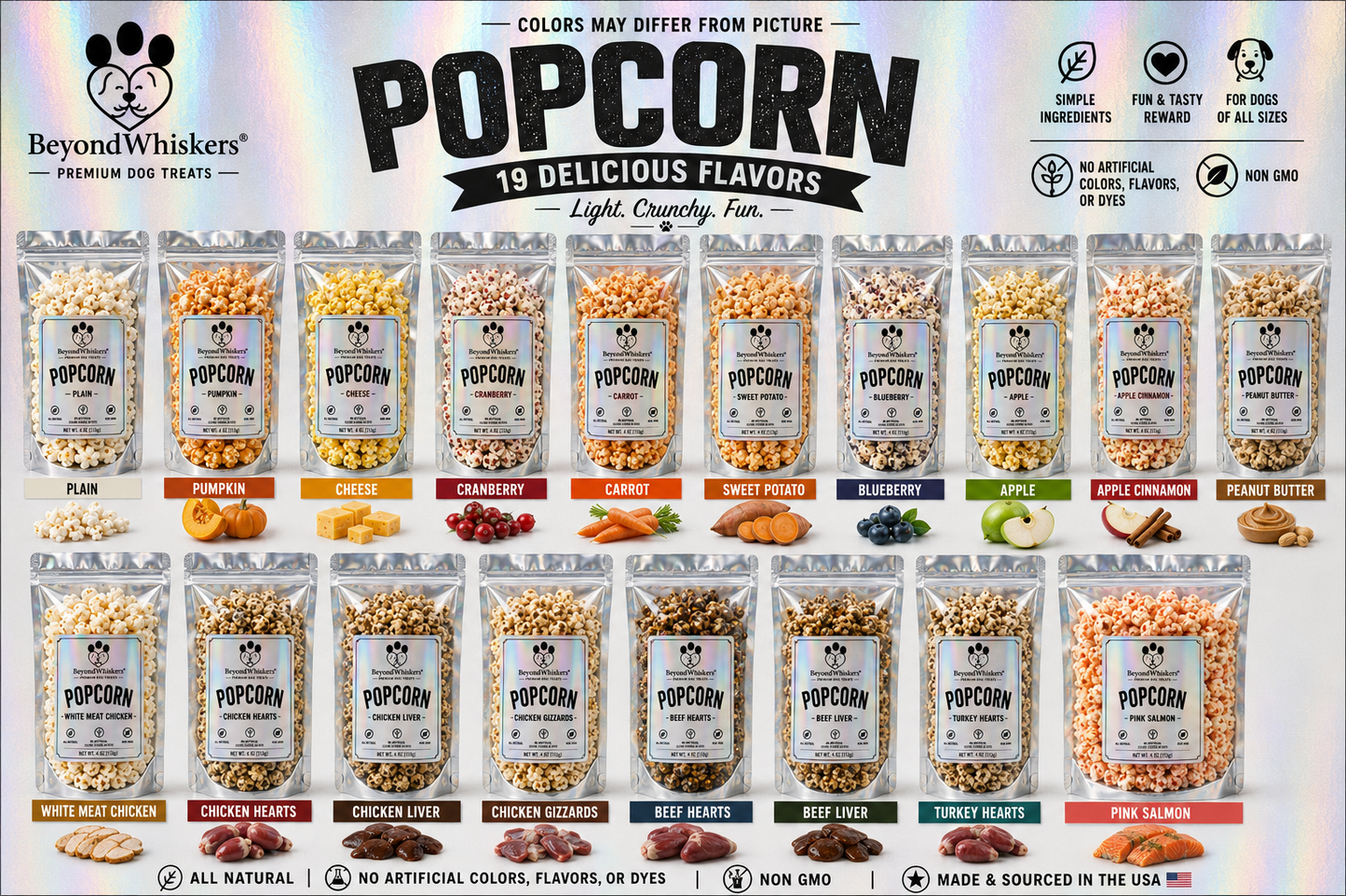 Dog Popcorn Treats (Pupcorn) – Light & Crunchy Dog Snack