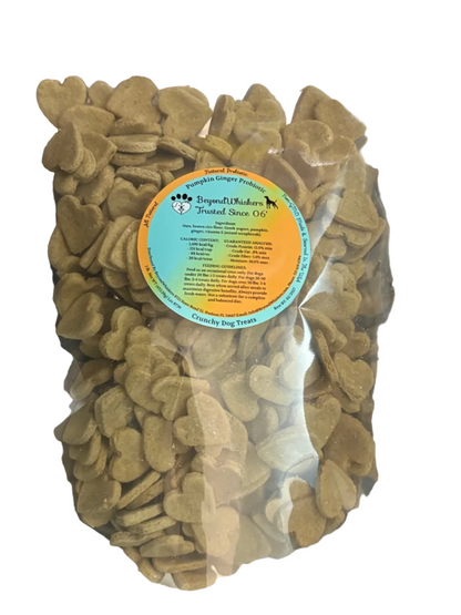 Pumpkin Ginger Probiotic Crunchy Dog Treats | BeyondWhiskers