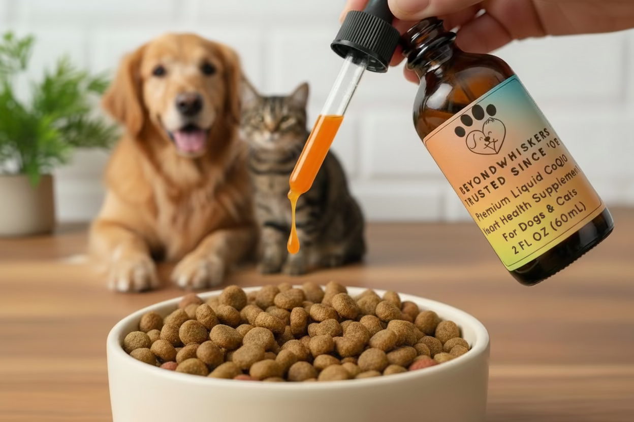 Premium Liquid CoQ10 Heart Health Supplement for Dogs & Cats - 60 ml | BeyondWhiskers