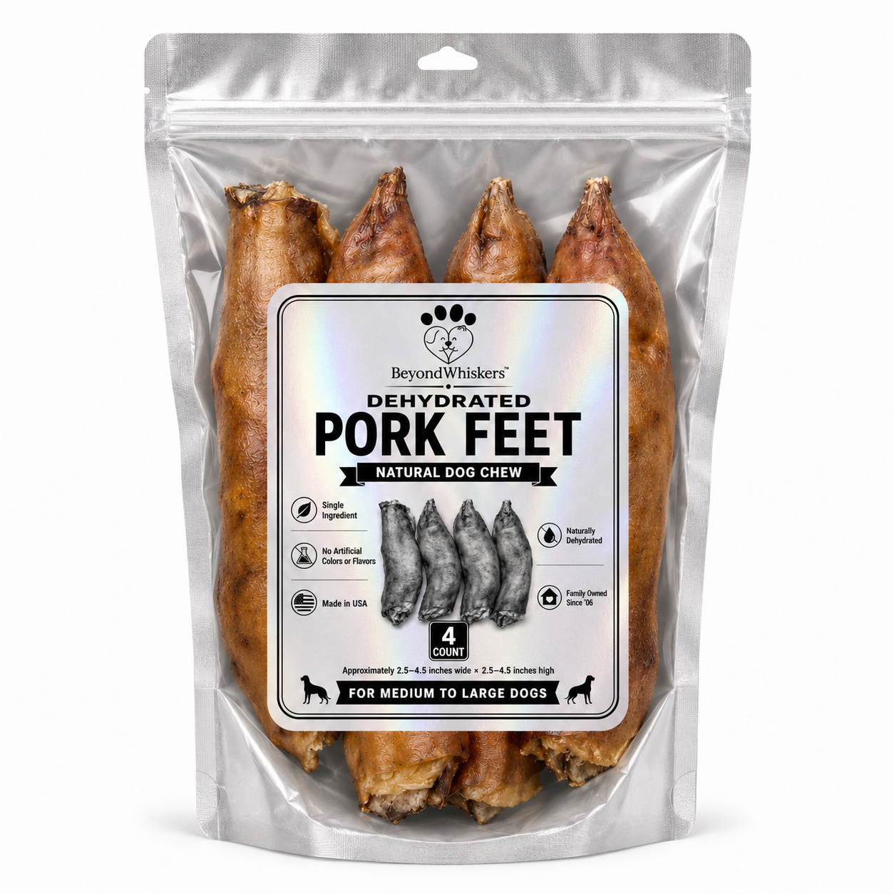 Dehydrated Pig Feet for Dogs