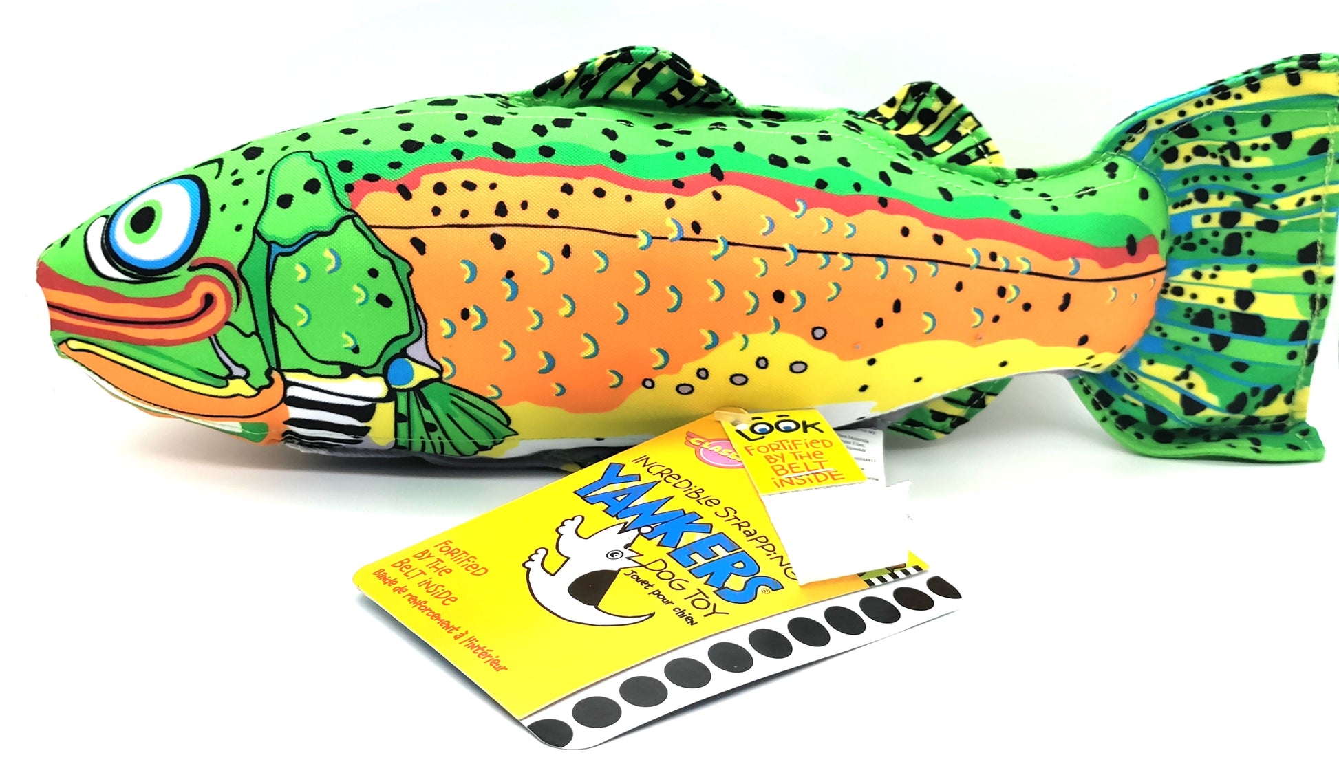 Fat Cat Incredible Strapping Yankers Dog Toy (Fish) image 0
