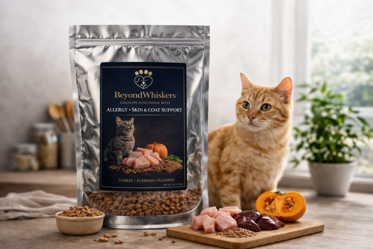 Allergy Support Cat Formula – Skin, Coat, Hairball & Digestive with Turkey | beyondwhiskers