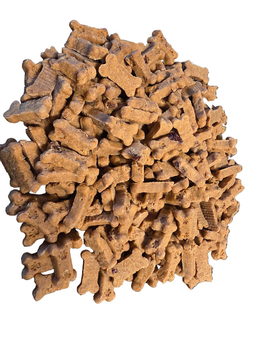 Premium Pumpkin Cranberry Crunchy Dog Treats | Natural Tiny Bones