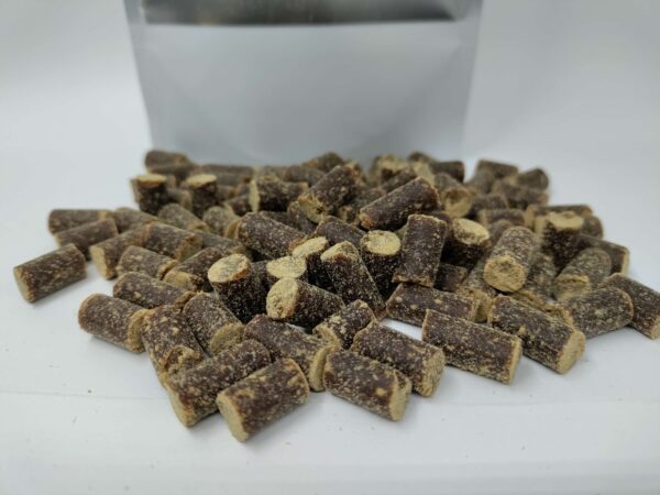 Cranberry duck and shrimp mini training treats for dogs