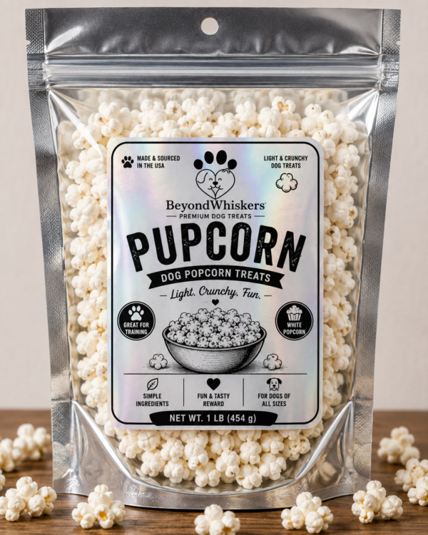 BeyondWhiskers Dog Popcorn Treats (Pupcorn)
