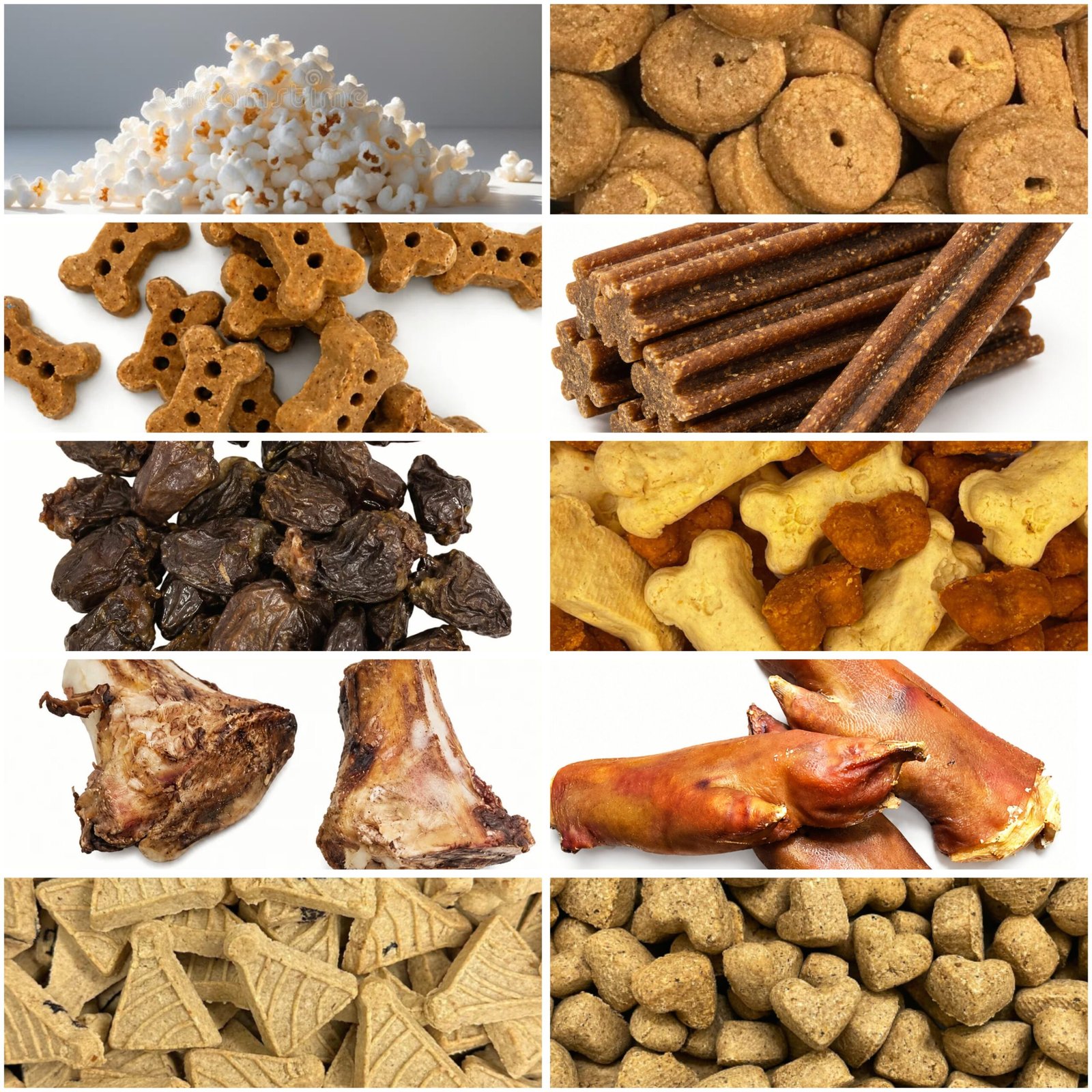 Assortment of BeyondWhiskers dog treats, chews and natural pet treats