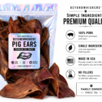 Pig Ears for Dogs – Natural Dehydrated Hog Ear Chews, Long Lasting High Protein Dog Treats 5