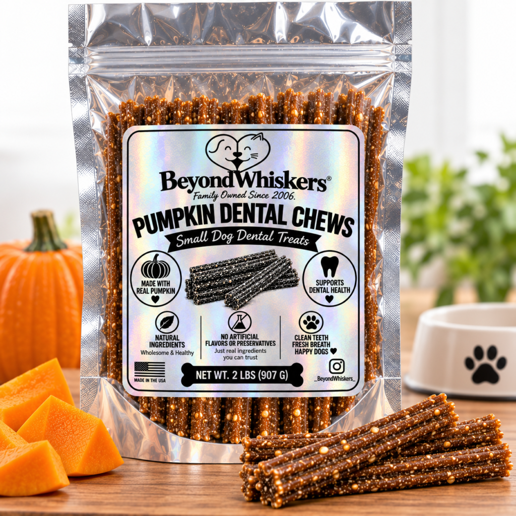 Bulk Dental Chews for Small Dogs | 4-Inch Pumpkin | USA Made